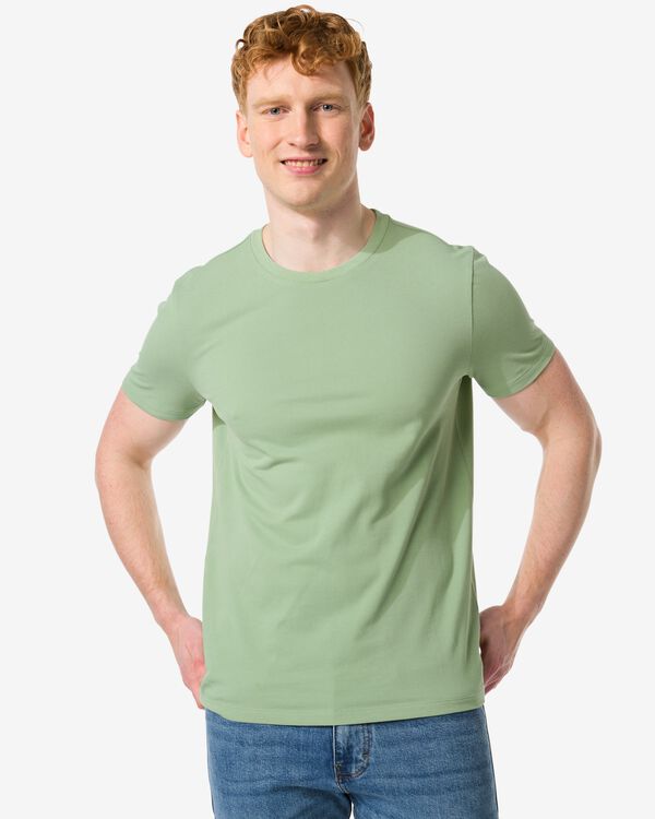 Herren-T-Shirt, Piqué grün grün - 2115903GREEN - HEMA