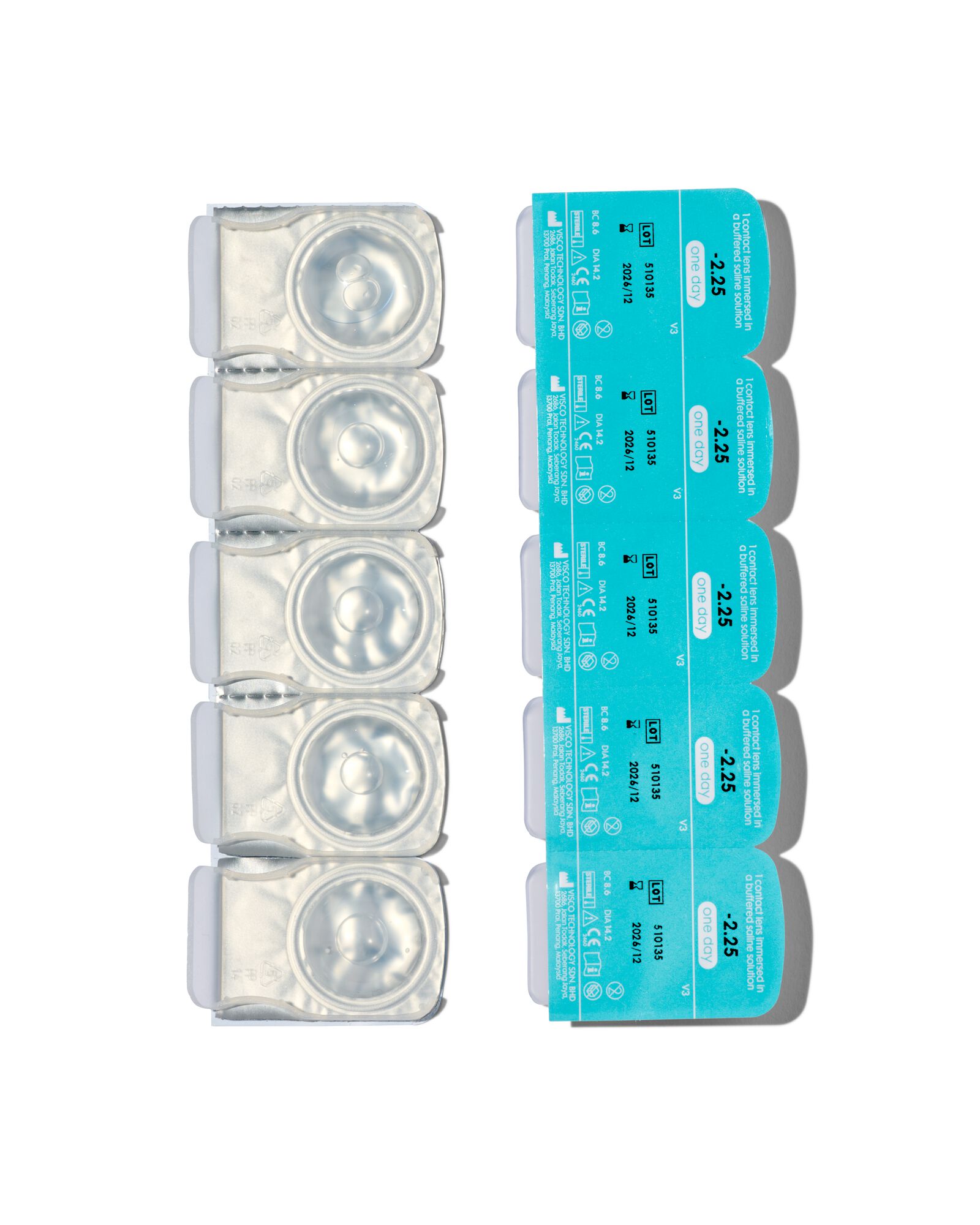 10er-Pack weiche Tageslinsen, -2.25 - 11973245 - HEMA