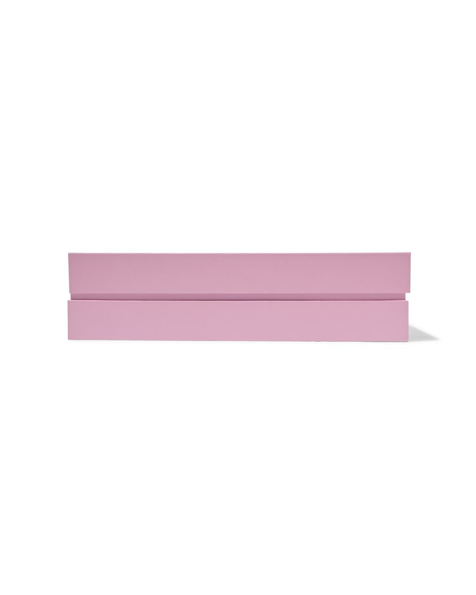 Hulpeloosheid Diakritisch zak decoratieve opbergdoos met deksel 21x30.8x8 roze - HEMA