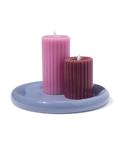 dessous de bougie ⌀20cm m&eacute;tal gris-bleu - 13325101 - HEMA