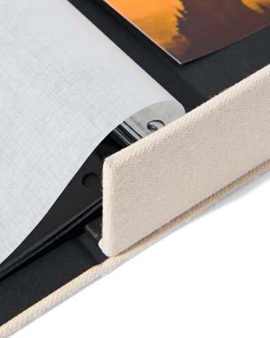 fotoboek tafelmap 33x28 linnen ecru - 14650229 - HEMA