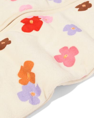 slaapzak met afneembare mouwen velvet 3.0tog bloemen gebroken wit gebroken wit - 33365150OFFWHITE - HEMA