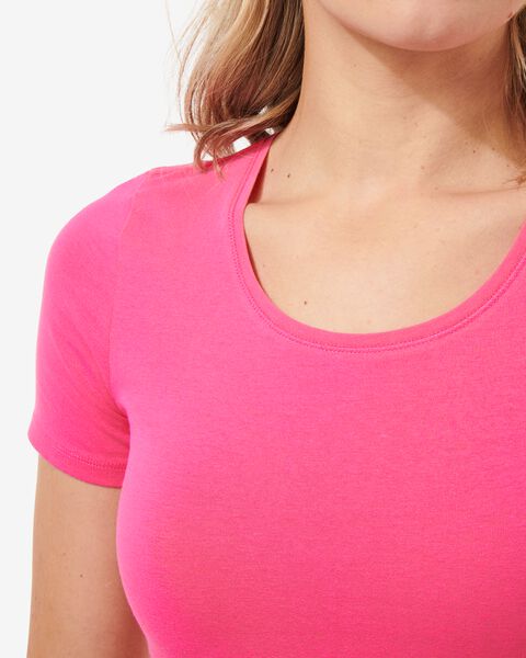 dames basis t-shirt roze - 1000029914 - HEMA