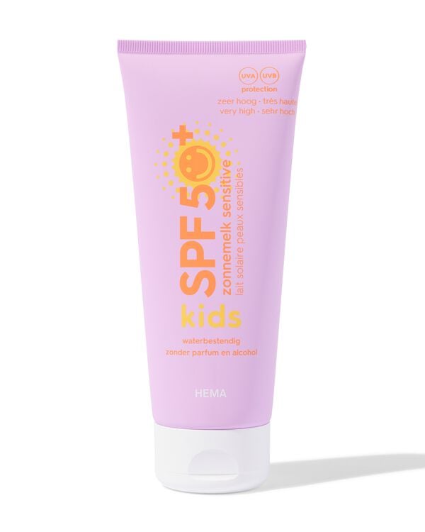 cr&egrave;me solaire b&eacute;b&eacute;s et enfants peau sensible SPF50+ 200 ml - 11640019 - HEMA