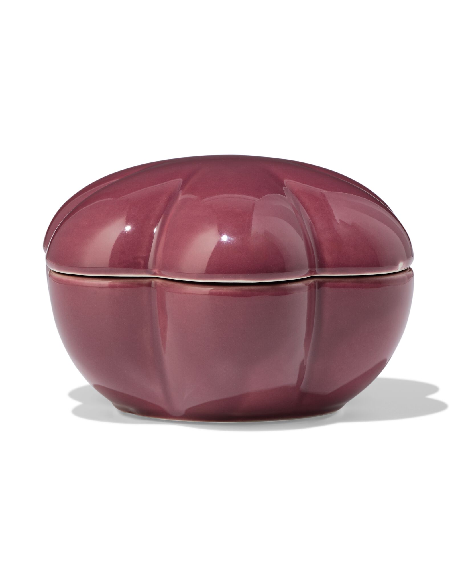 Vorratsbeh&auml;lter, 12 x 11 x 7,5 cm, Keramik, Blumenform, violett - 13325092 - HEMA