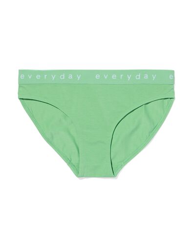 slip femme stretch coton vert XL - 19630170 - HEMA