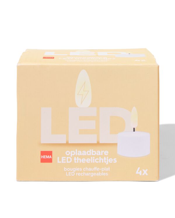 bougies chauffe-plat rechargeables - lot de 4 - 13550076 - HEMA