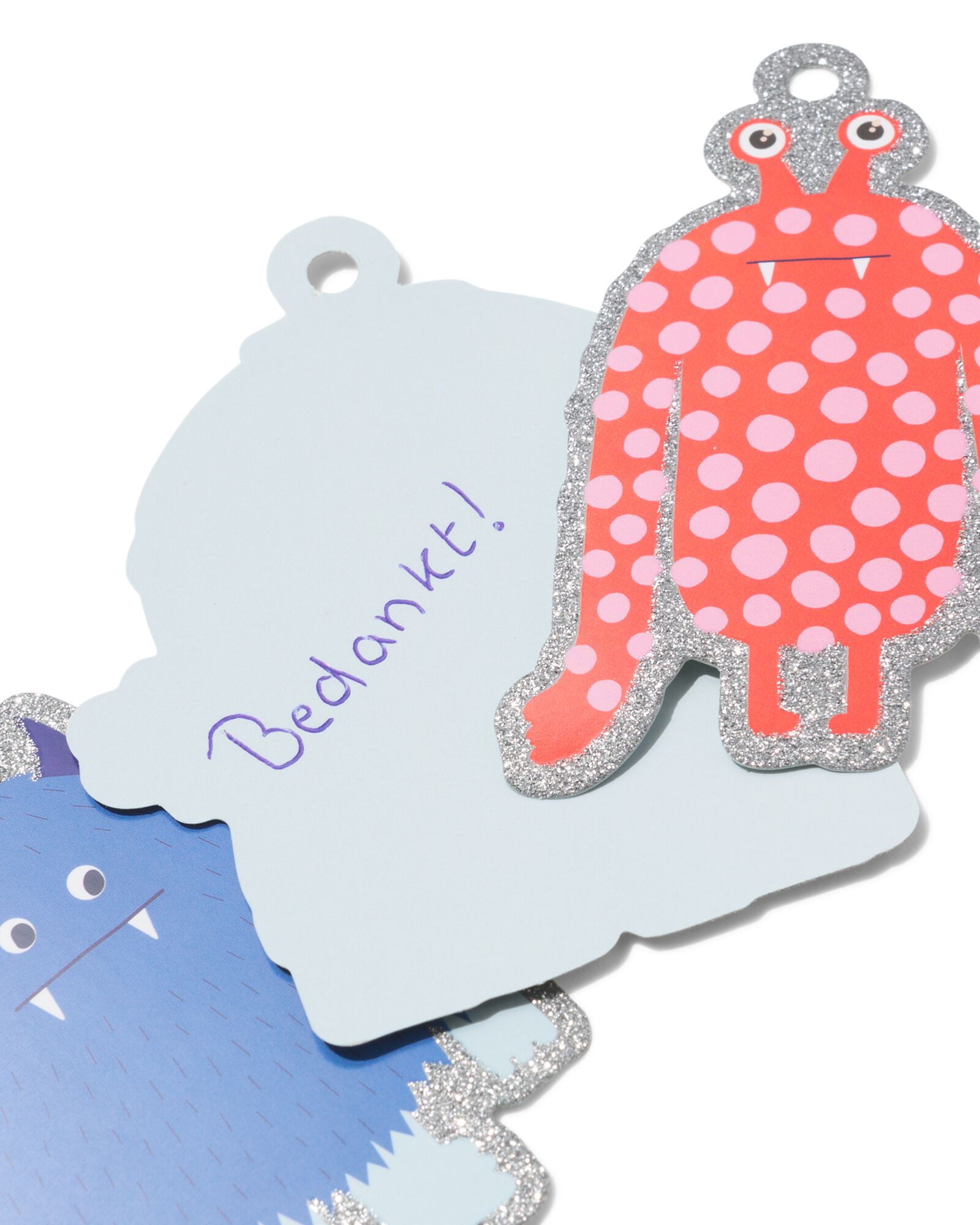 Etiketten 14 &times; 9,5 cm, Monster &ndash; 12 St&uuml;ck - 14700669 - HEMA