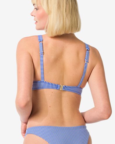 haut de bikini femme seersucker bleu - 22352080BLUE - HEMA