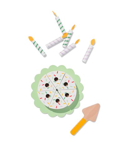 g&acirc;teau en bois &Oslash; 8 cm - 14 pi&egrave;ces - 15190292 - HEMA