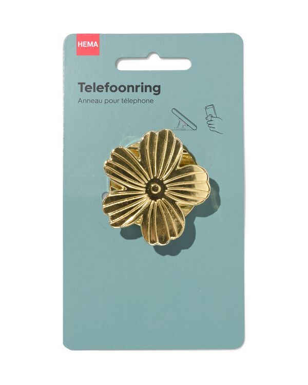 anneau pour smartphone ⌀5cm fleur or - 60100536 - HEMA