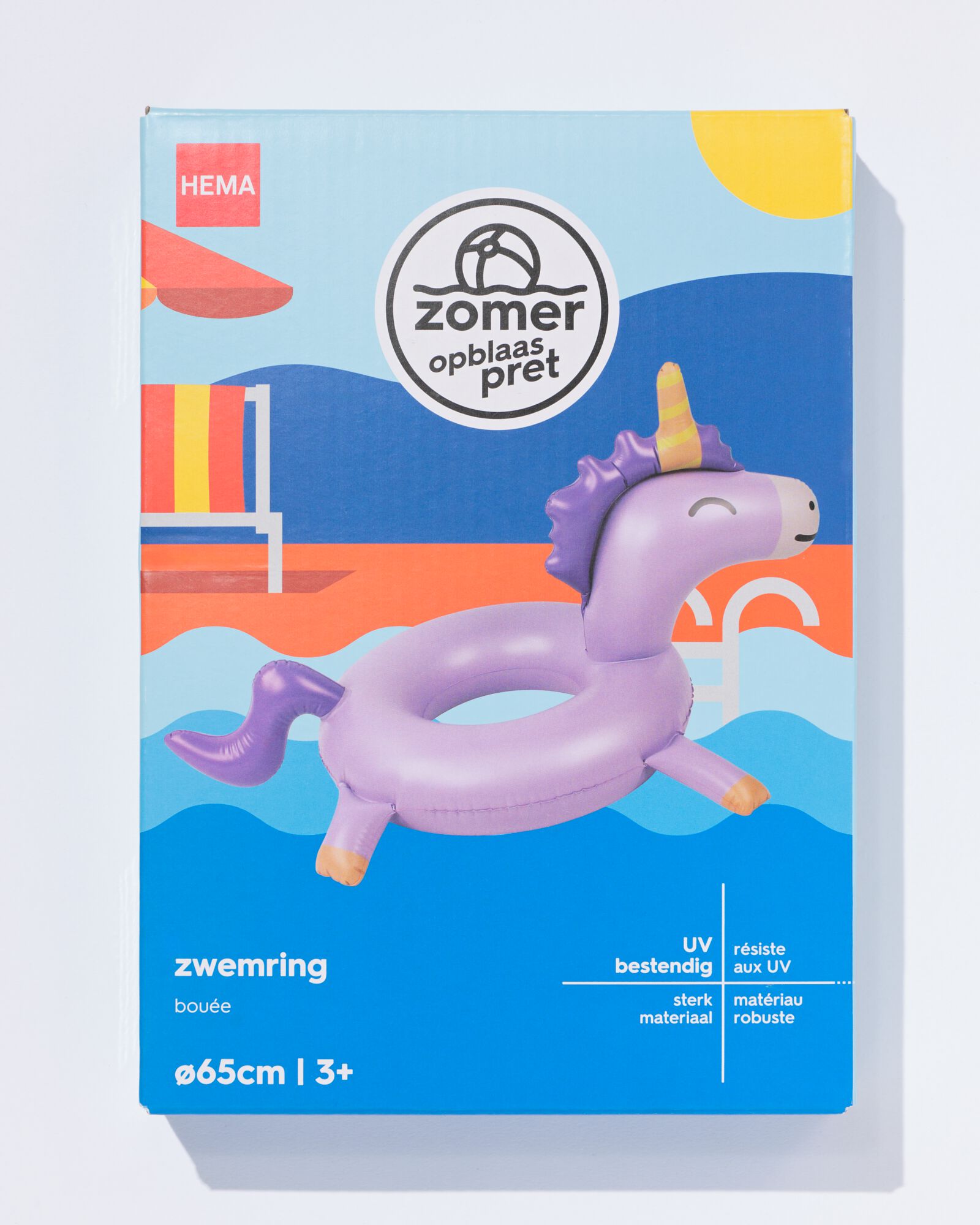 zwemring &Oslash;65cm eenhoorn  - 15800338 - HEMA