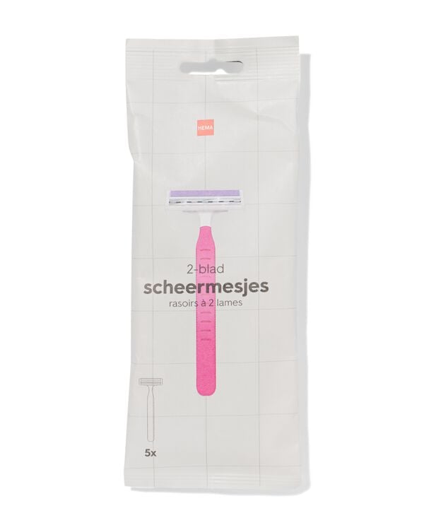 rasoirs femme 2 lames - Lot de 5 - 11933003 - HEMA