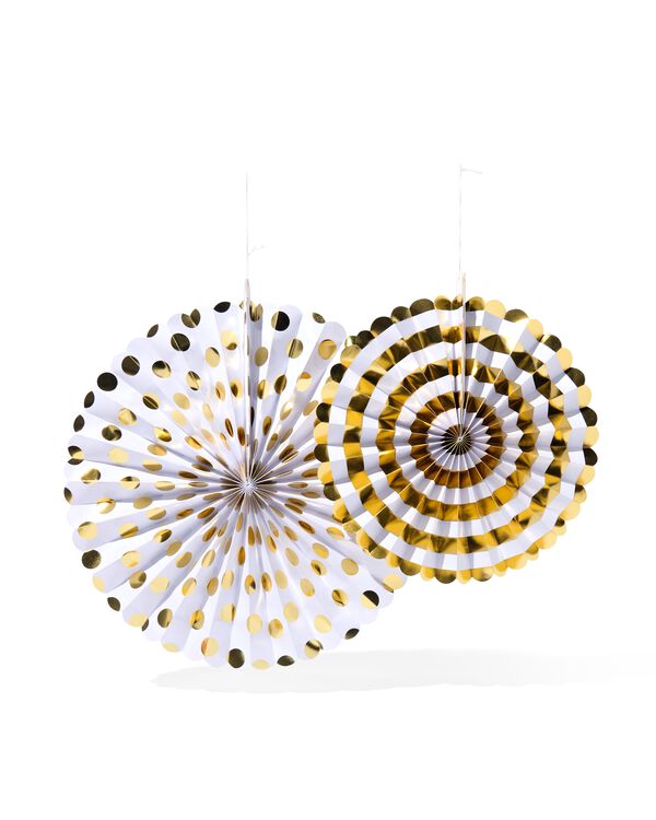 F&auml;cher, Gold, 2 St&uuml;ck - 14250253 - HEMA