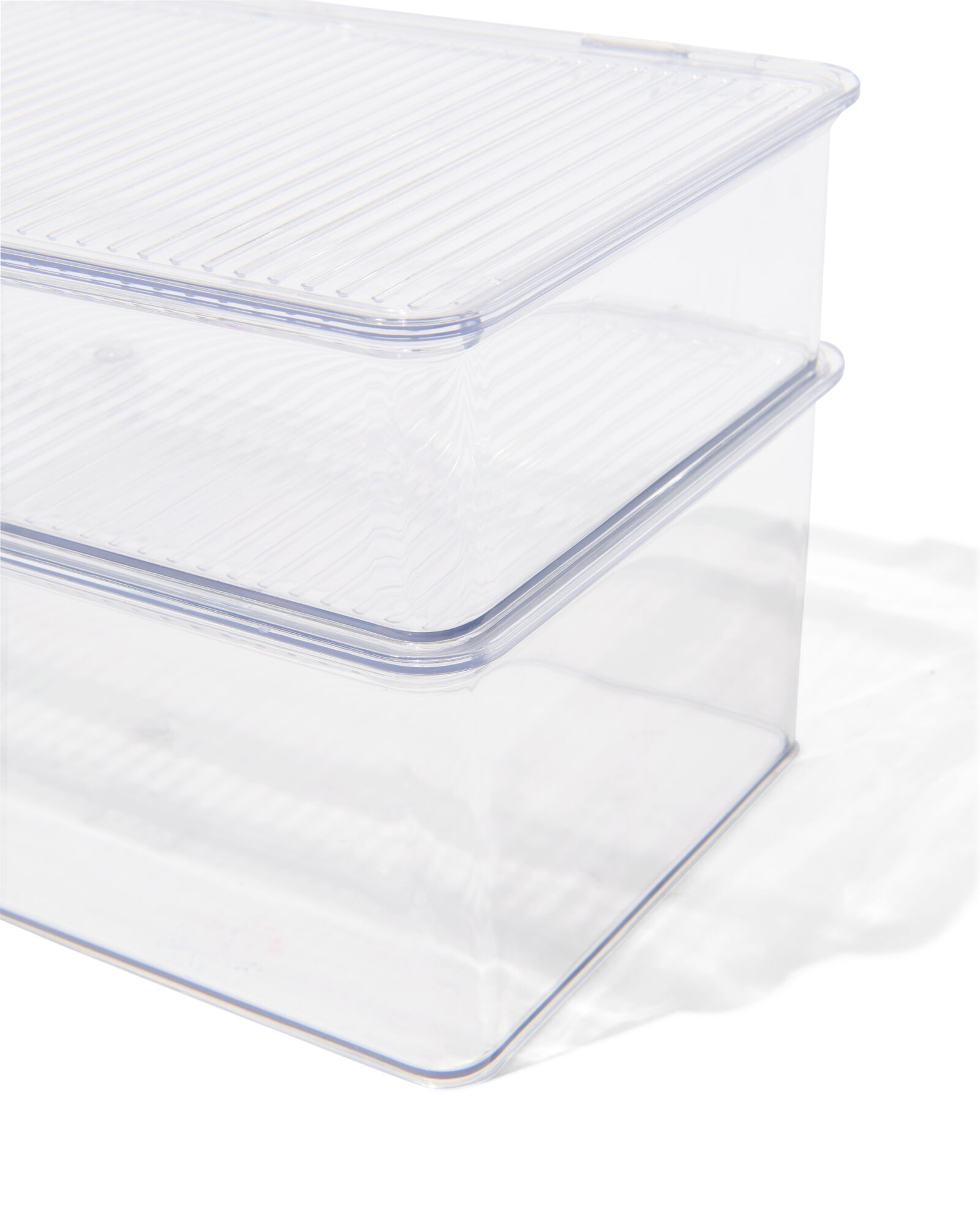 2 bo&icirc;tes de rangement avec couvercle - 39800033 - HEMA