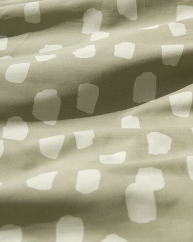 Bettwäsche, Soft Cotton, 240 x 220 cm, Sprenkel, grün - 5760023 - HEMA