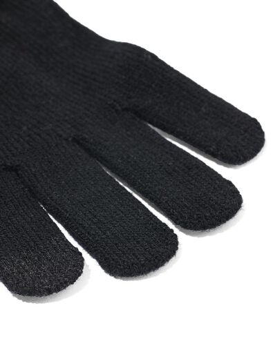 Kinderhandschuhe mit Touchscreen &ndash; 2 Paar schwarz schwarz - 16780070BLACK - HEMA