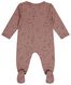 Newborn-Jumpsuit, mit Bambus, Fleckenmuster rosa rosa - 1000026342 - HEMA