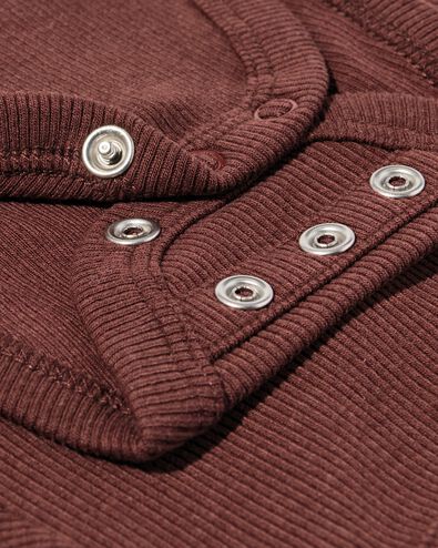 body &eacute;volutif &agrave; rabat nouveau-n&eacute; ENZING&trade; ECOVERO&trade; c&ocirc;tel&eacute;  marron fonc&eacute; marron fonc&eacute; - 33430020DARKBROWN - HEMA