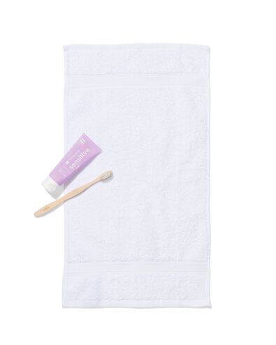 petite serviette - 30x55 cm - qualité épaisse - blanc blanc petite serviette - 5202600 - HEMA