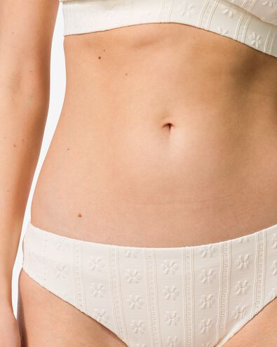 damesbikinibroekje Mila broderie  creme creme - 22360170CREAM - HEMA