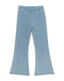 Kinder-Leggings, ausgestelltes Bein, jeansblau hellblau hellblau - 1000030001 - HEMA