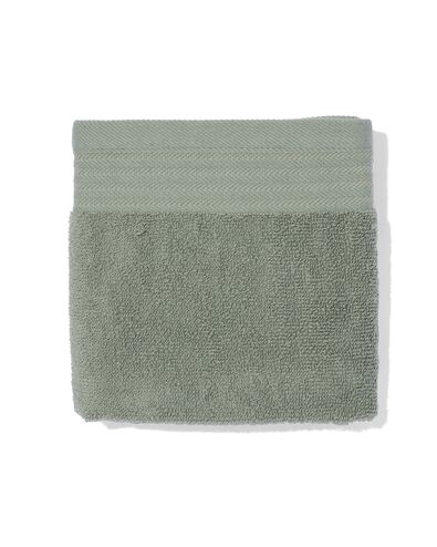 essuie-mains 50x50 coton gris-vert - 5420080 - HEMA