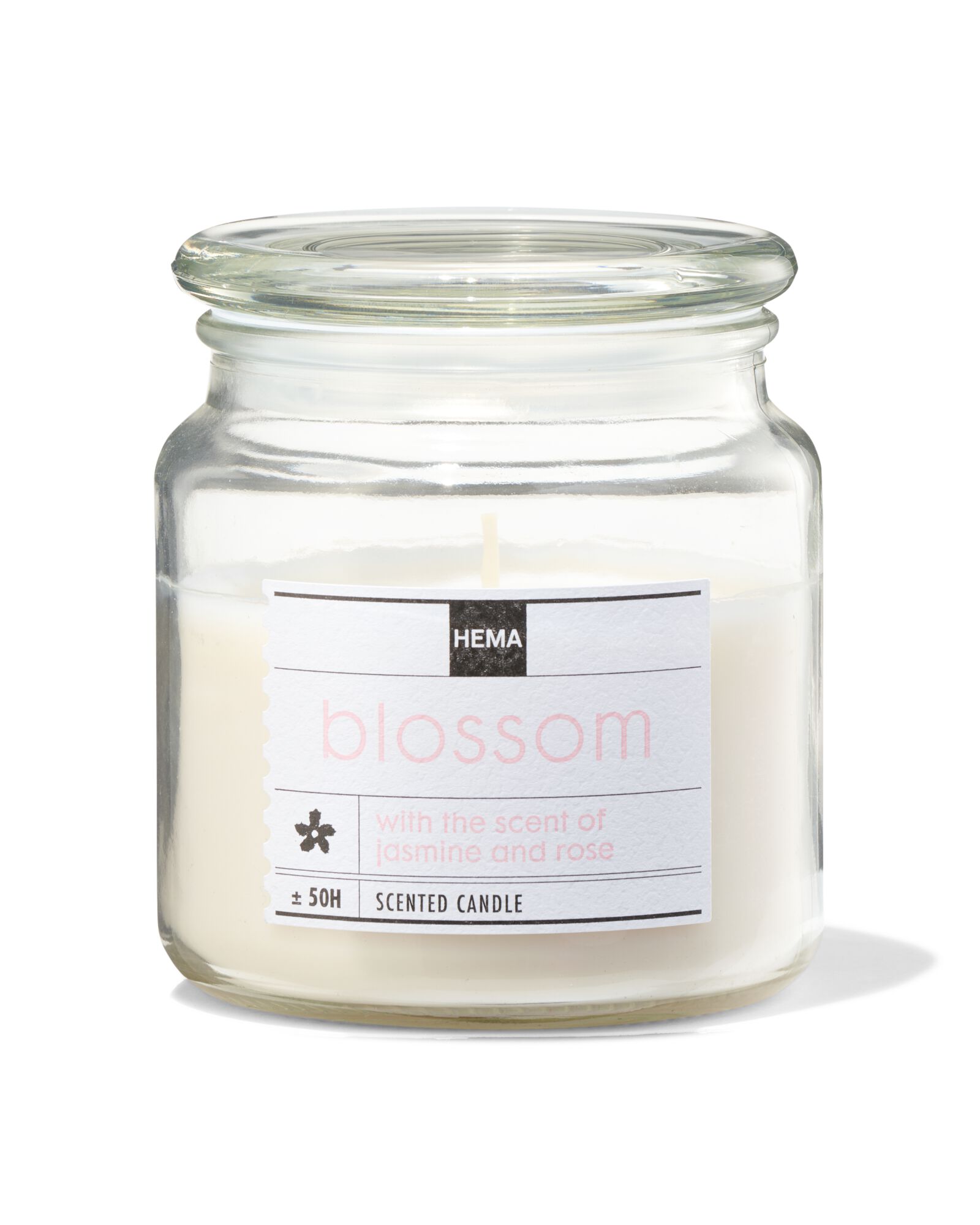 bougie parfum&eacute;e dans un pot en verre &Oslash;9.5 blossom - 13502485 - HEMA