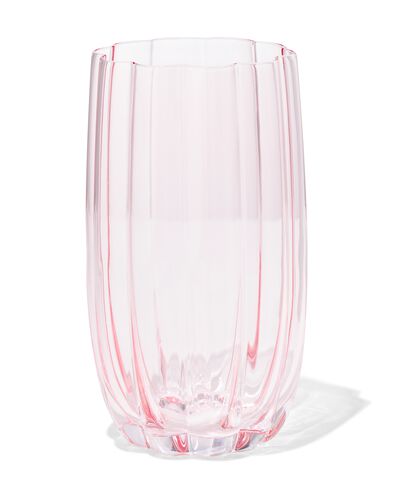 vase ⌀ 8x15,5 cm verre amour rose - 60800192 - HEMA