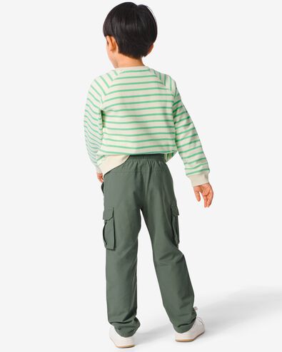 pantalon cargo enfant vert 98/104 - 30776569 - HEMA