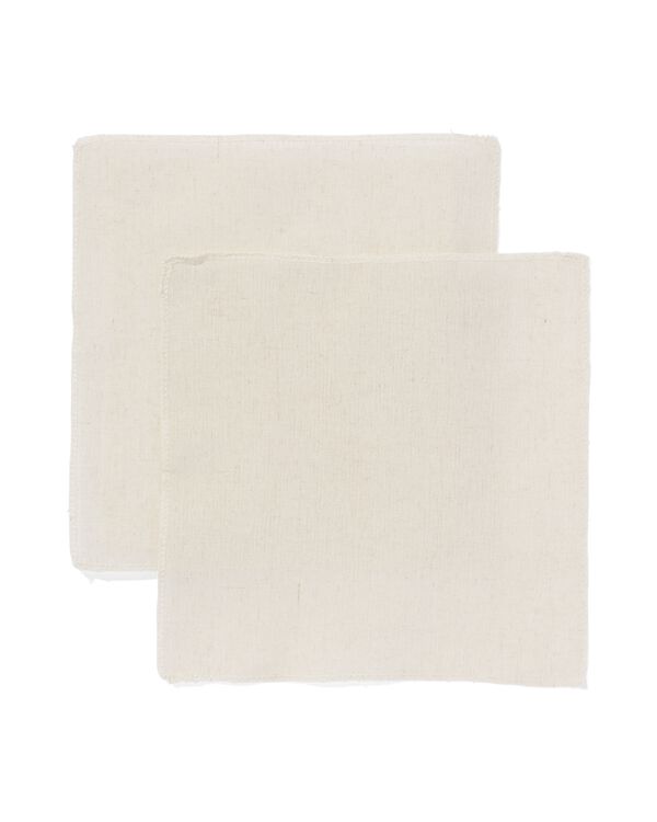 2 pi&egrave;ces de tissu &agrave; broder en lin - 60760070 - HEMA