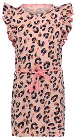 Kinder-Kleid mit Rüschen, Bindeband rosa rosa - 1000027071 - HEMA