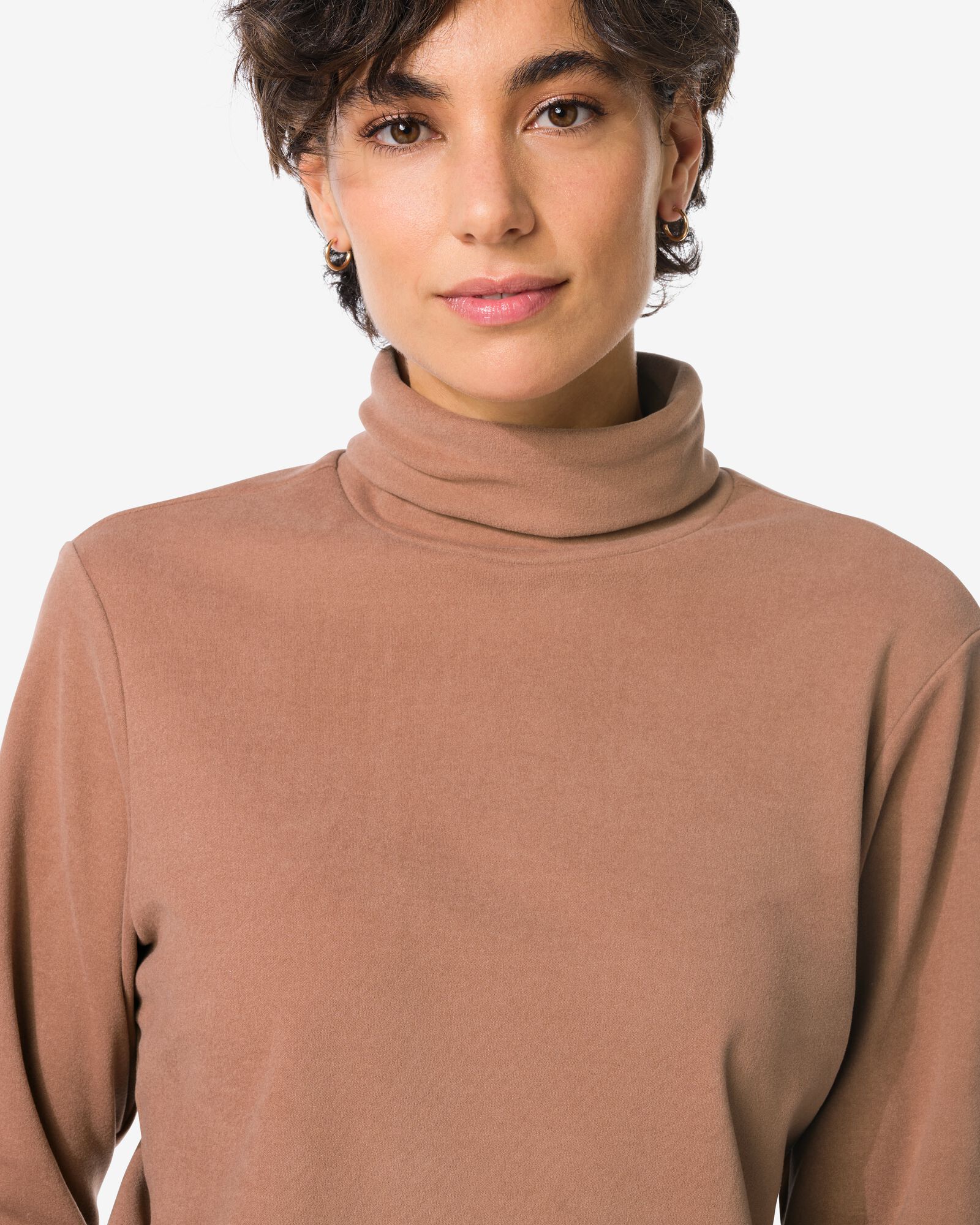 damestrui Emilia fleece taupe taupe - 36205920TAUPE - HEMA