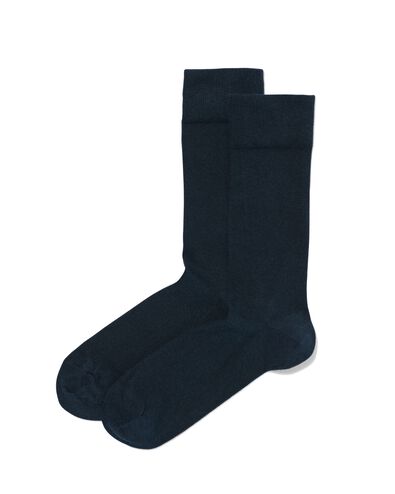 2 Paar Herrensocken aus Biobaumwolle blau - 1000029250 - HEMA
