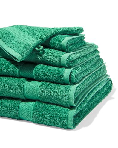 washand 16x21cm zware kwaliteit middengroen - 5282868 - HEMA