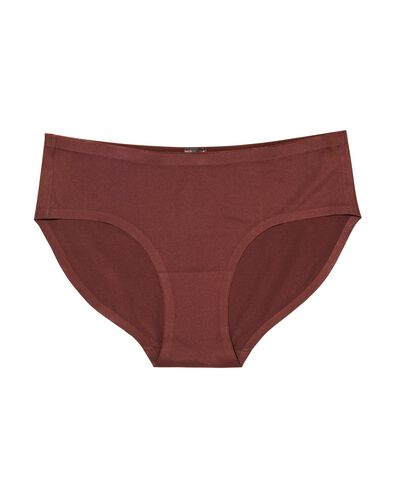 slip femme seconde peau microfibre marron fonc&eacute; - 19601114DARKBROWN - HEMA