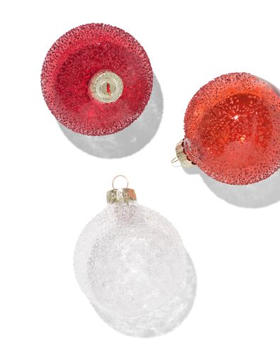 Christbaumkugeln, Set, 7,5 cm, Glas, Stachelkugel &ndash; 3 St&uuml;ck - 25101282 - HEMA
