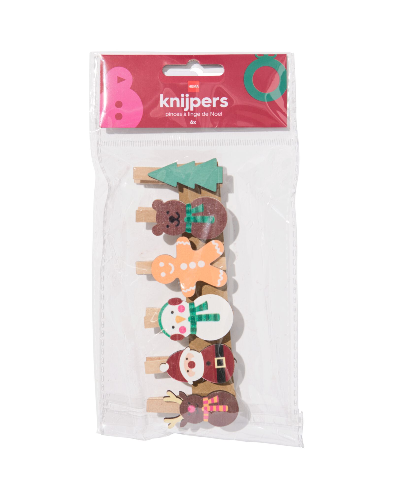 pinces &agrave; linge No&euml;l - 25300082 - HEMA