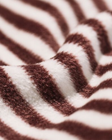 damesbroek velours strepen donkerbruin donkerbruin - 23401230DARKBROWN - HEMA