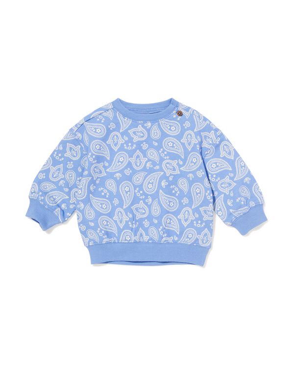 babytrui paisley blauw blauw - 33058170BLUE - HEMA