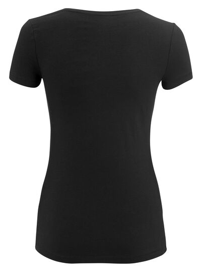 Damen-T-Shirt schwarz S - 36301757 - HEMA