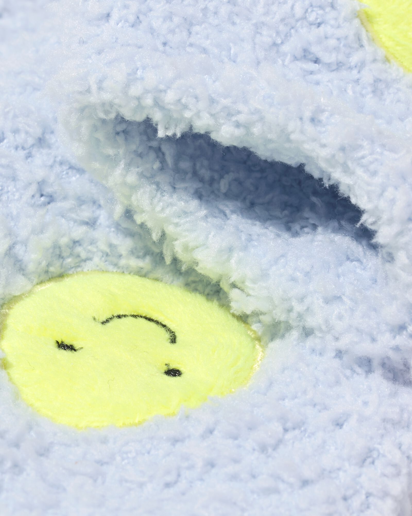 huissokken maat 36-41 fluffy lichtblauw - 61100311 - HEMA