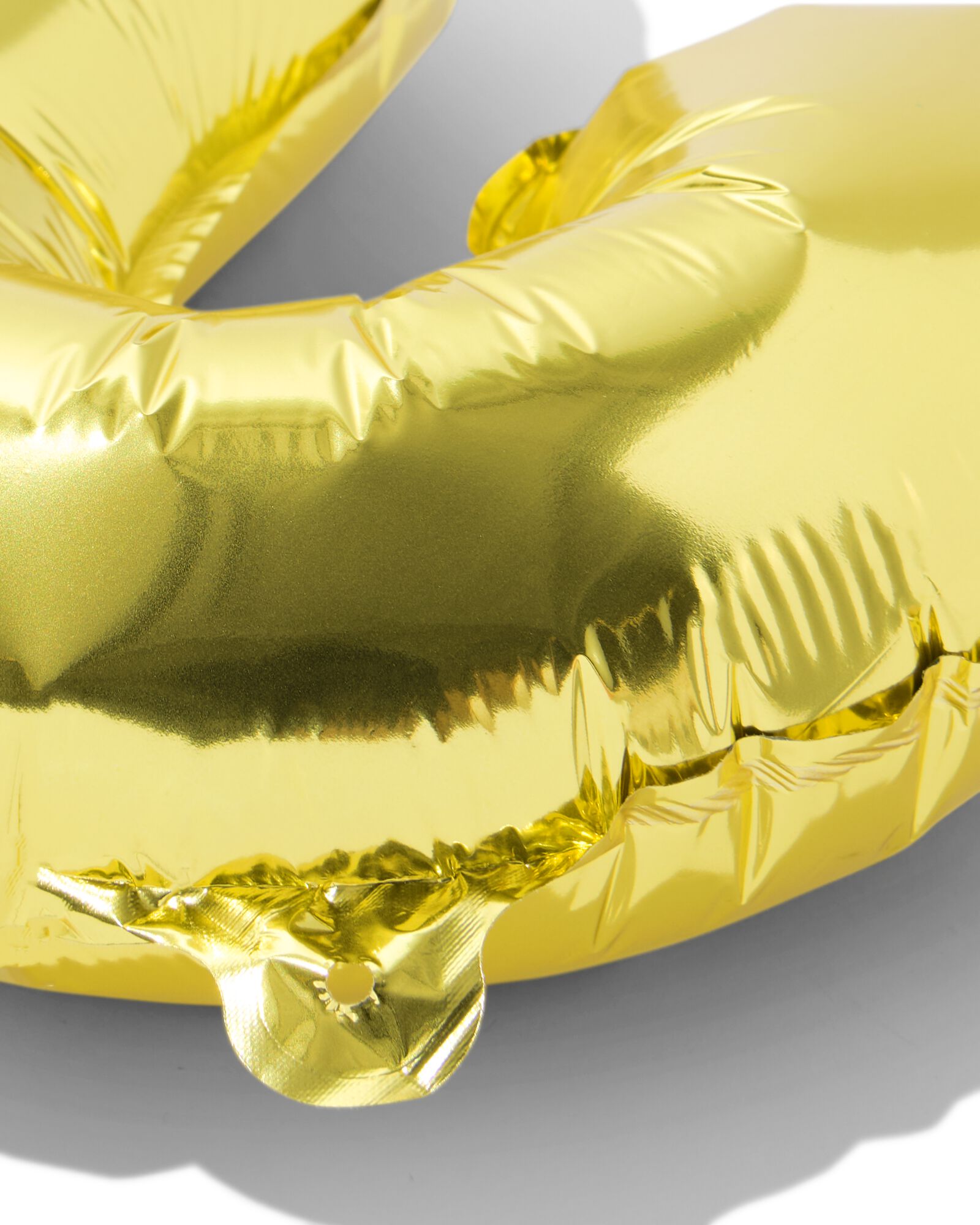 folieballon cijfer 2 30cm goud - 14260023 - HEMA