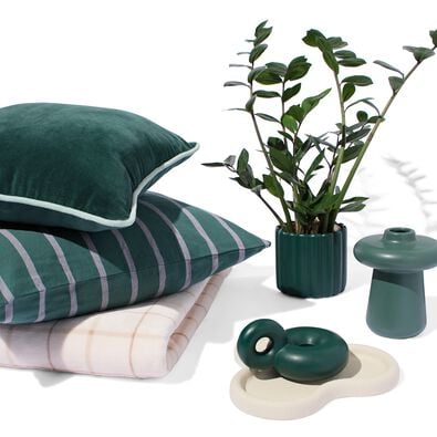 bougeoir M verre vert - 13324093 - HEMA