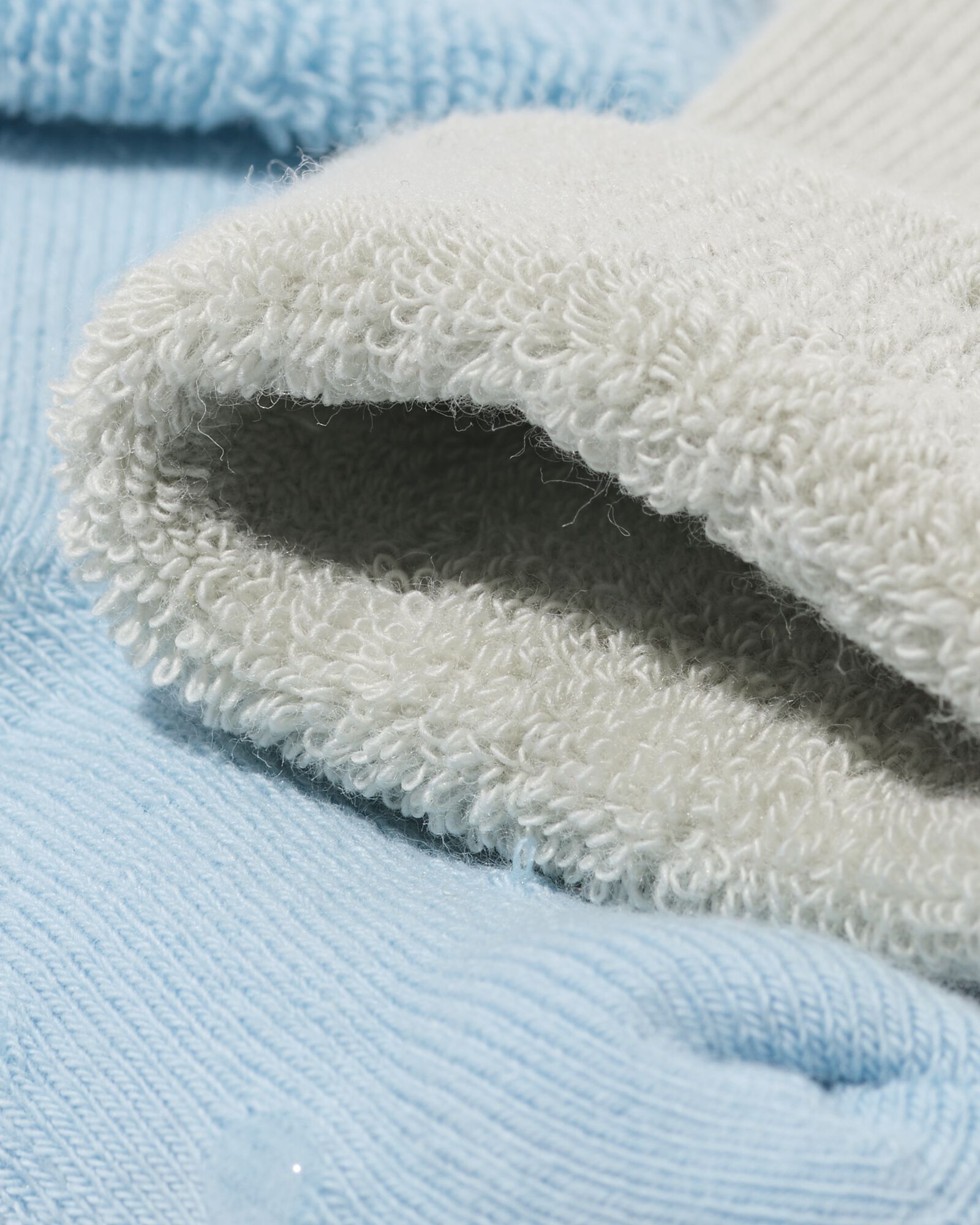 chaussettes b&eacute;b&eacute; tissu &eacute;ponge ours - 2 paires bleu moyen bleu moyen - 4731170MIDBLUE - HEMA