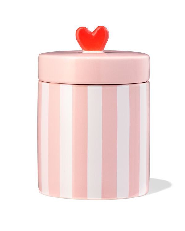 koekjespot ⌀10x15cm keramiek liefde - 60800236 - HEMA