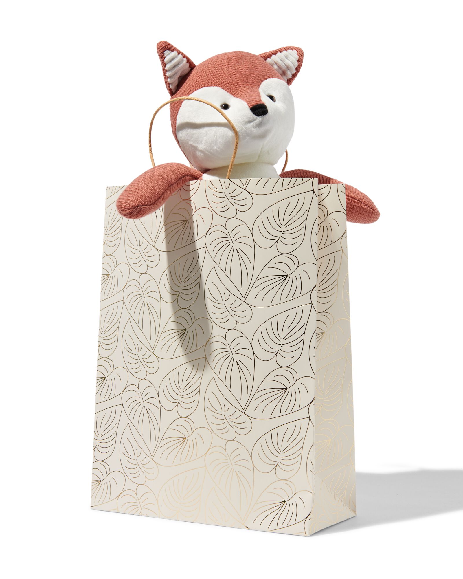 cadeautas papier 37x28x12 bladeren - 14740073 - HEMA