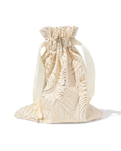 sac cadeau en tissu M feuilles - 14793329 - HEMA
