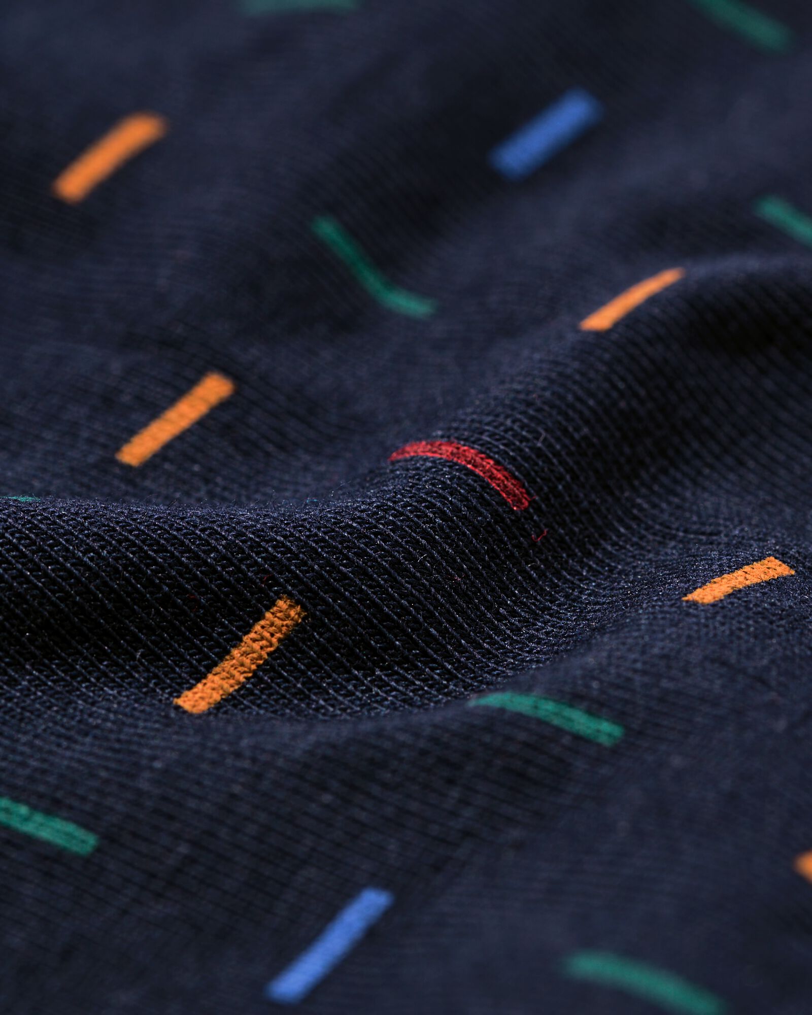 korte herenboxers katoen stretch strepen - 3 stuks  donkerblauw - 19110320DARKBLUE - HEMA