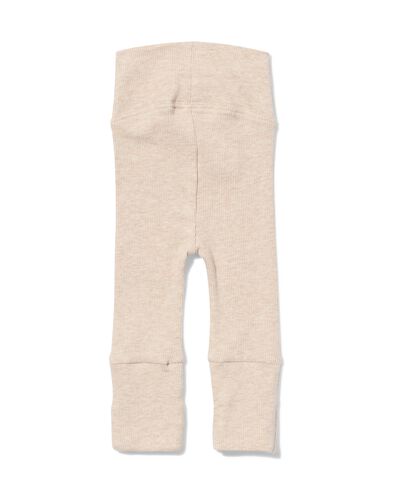 newborn meegroei legging LENZING™ ECOVERO™ rib zand zand - 33431020SAND - HEMA